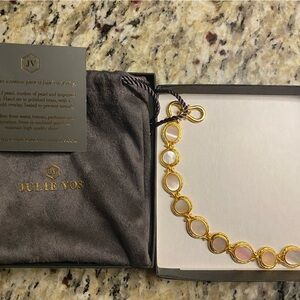 Julie Vos Gold and White Bracelet